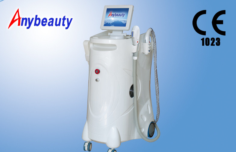 IPL RF ND Yag Laser multi-functional beauty equipment for hair , Tattoo Removal， three handles